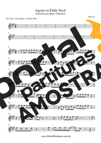 Rita Lee  partitura para Clarinete (Bb)