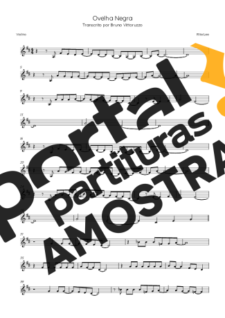 Rita Lee  partitura para Violino