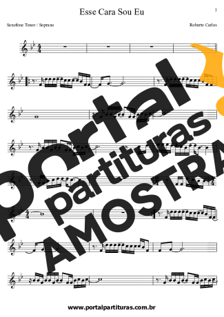 Roberto Carlos Esse Cara Sou Eu (Novela Salve Jorge) partitura para Clarinete (Bb)