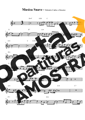 Roberto Carlos  partitura para Clarinete (Bb)