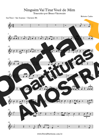 Roberto Carlos  partitura para Clarinete (Bb)