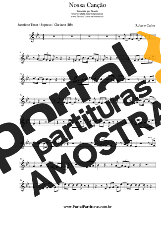 Roberto Carlos  partitura para Clarinete (Bb)