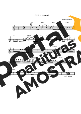 Roberto Menescal  partitura para Clarinete (Bb)