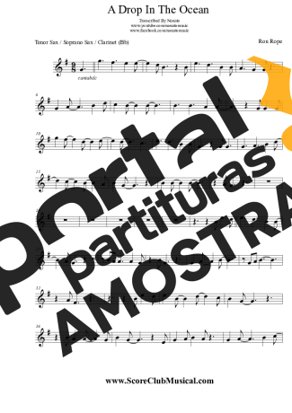 Ron Pope  partitura para Clarinete (Bb)