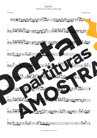 Roupa Nova Sonho partitura para Trombone