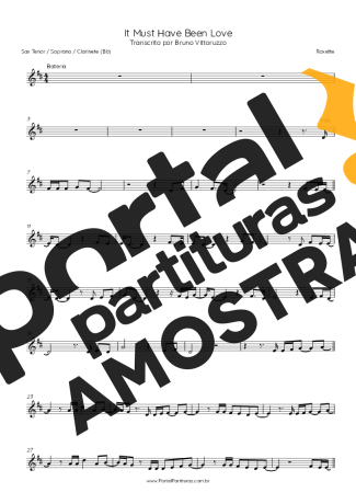 Roxette  partitura para Clarinete (Bb)