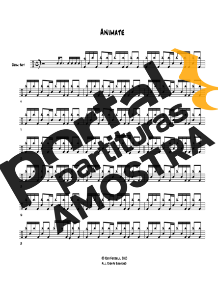 Rush  partitura para Bateria