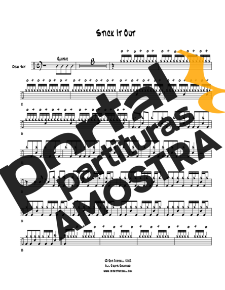 Rush  partitura para Bateria