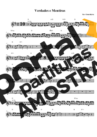 Sá e Guarabyra  partitura para Clarinete (Bb)