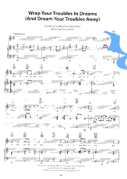 Sarah Vaughan Wrap You Troubles In Dreams partitura para Piano