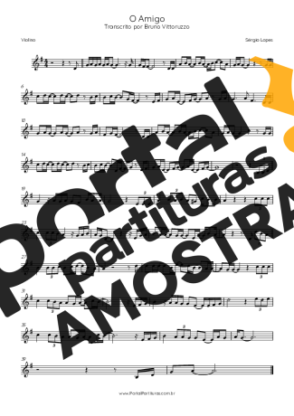 Sérgio Lopes O Amigo partitura para Violino