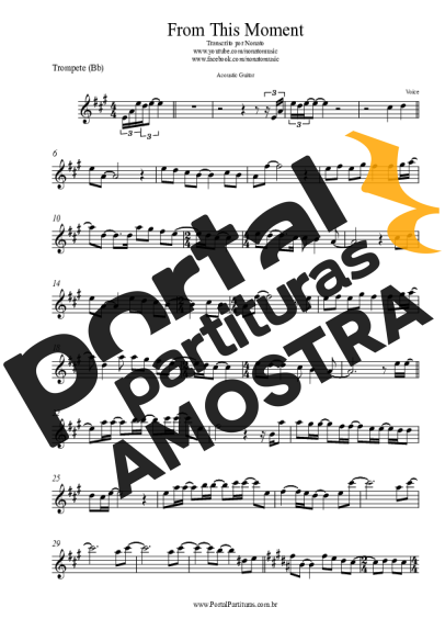 Shania Twain From This Moment partitura para Trompete