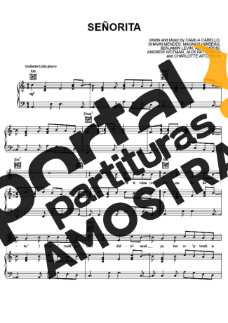 Shawn Mendes feat. Camila Cabelo Señorita partitura para Piano