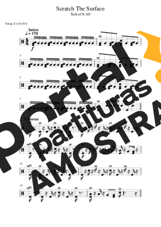 Sick of It All  partitura para Bateria