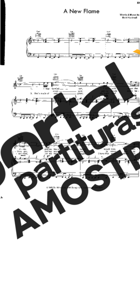 Simply Red A New Flame partitura para Piano