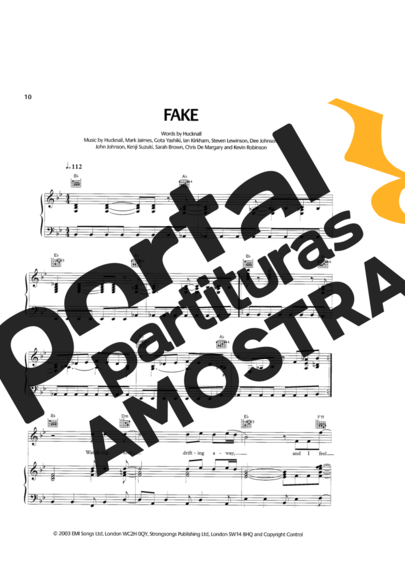 Simply Red  partitura para Piano