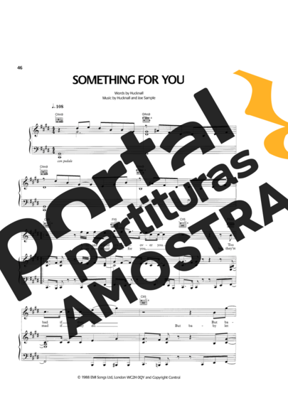Simply Red Something For You partitura para Piano