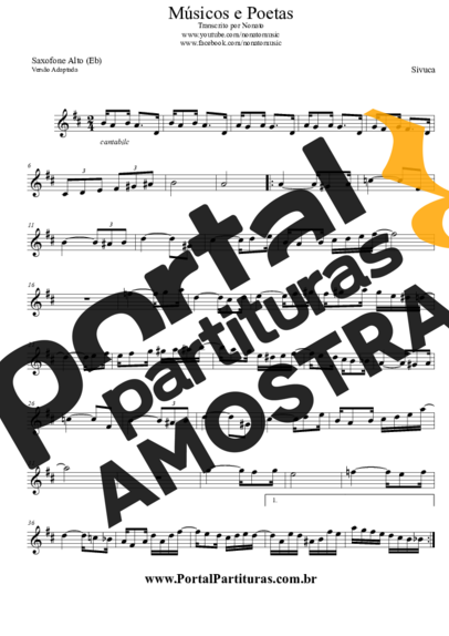 Sivuca Músicos e Poetas partitura para Saxofone Alto (Eb)