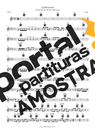 Skank Sutilmente partitura para Violão