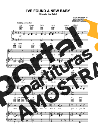Spencer Williams Ive Found A New Baby partitura para Piano