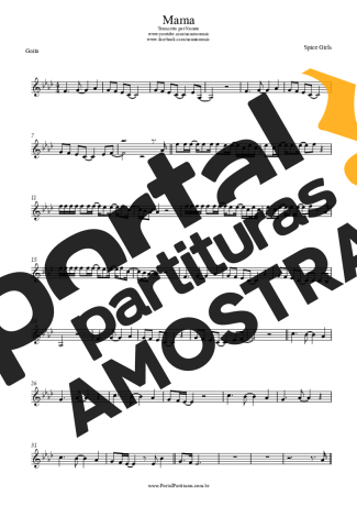 Spice Girls  partitura para Gaita