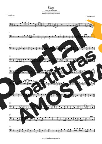 Spice Girls Stop partitura para Trombone
