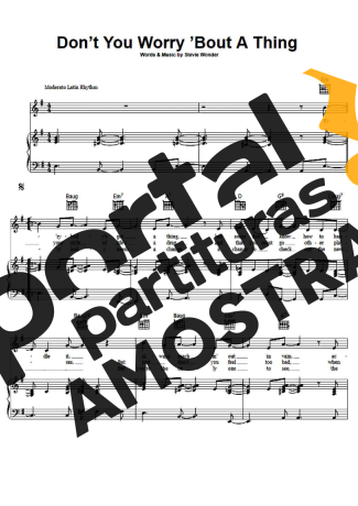 Stevie Wonder  partitura para Piano