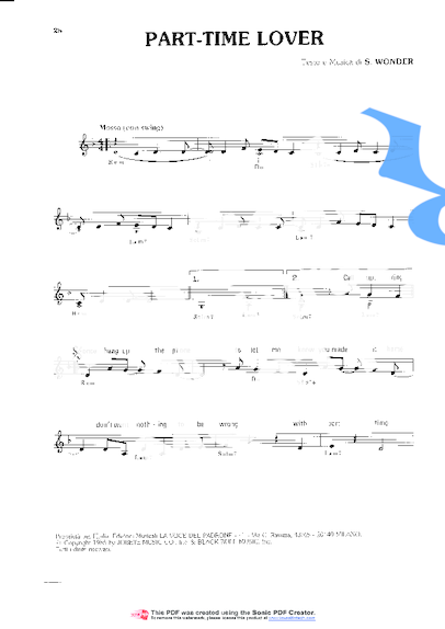 Stevie Wonder  partitura para Teclado
