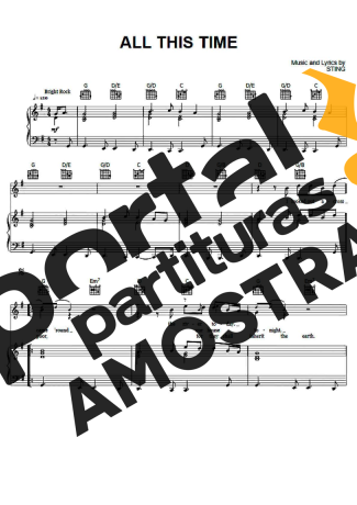 Sting All This Time partitura para Piano