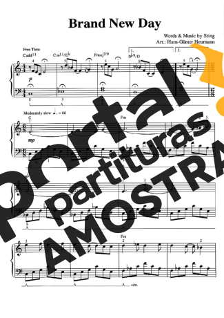 Sting Brand New Day partitura para Piano