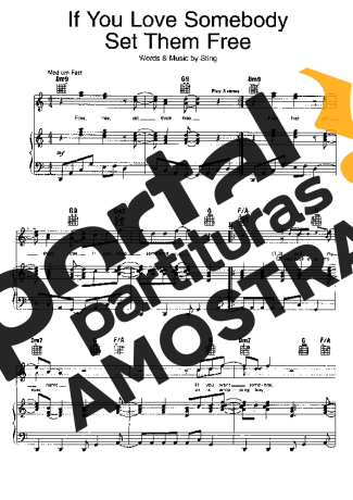 Sting  partitura para Piano