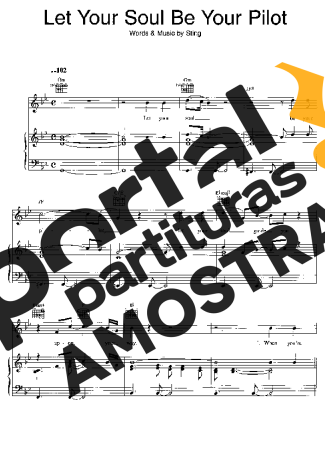 Sting Let Your Soul Be Your Pilot partitura para Piano