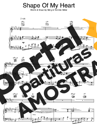 Sting  partitura para Piano