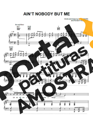 Supertramp Ain´t Nobody But Me partitura para Piano