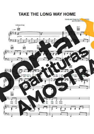 Supertramp Take The Long Way Home partitura para Piano