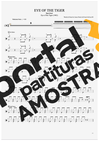 Survivor  partitura para Bateria