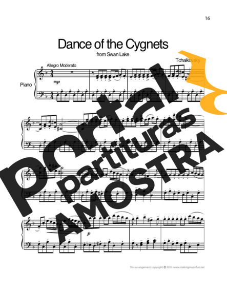 Tchaikovsky  partitura para Piano