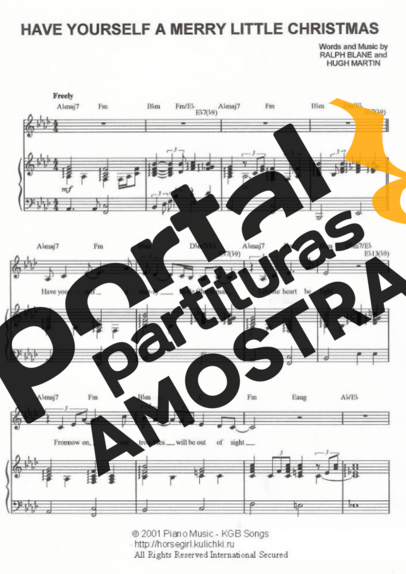 Christmas Songs (Temas Natalinos) Have Yourself a Merry Little Christmas partitura para Piano