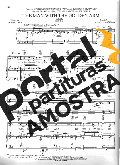 Movie Soundtracks (Temas de Filmes) The Man With The Golden Arm partitura para Piano