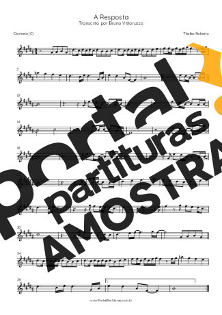 Thalles Roberto  partitura para Clarinete (C)