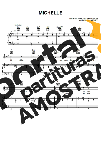 The Beatles  partitura para Piano