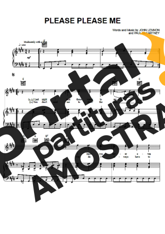 The Beatles  partitura para Piano