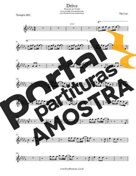 The Cars  partitura para Trompete