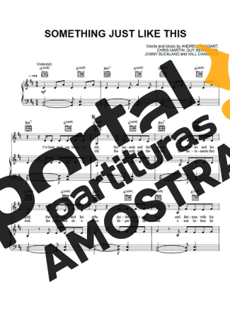 The Chainsmokers Something Just Like This partitura para Piano