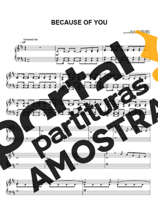 The Piano Guys Because Of You partitura para Piano