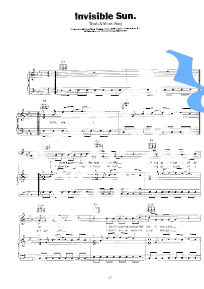 The Police  partitura para Piano