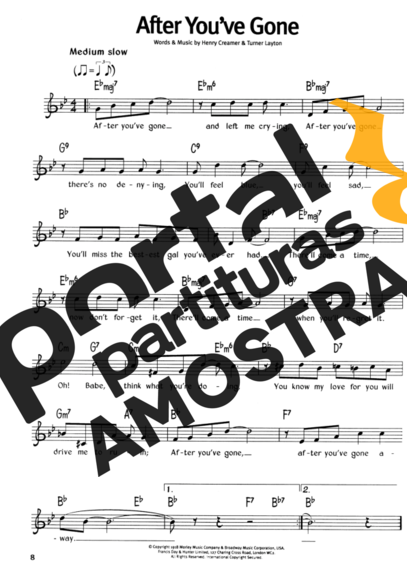 The Real Book Of Blues After Youve Gone partitura para Gaita