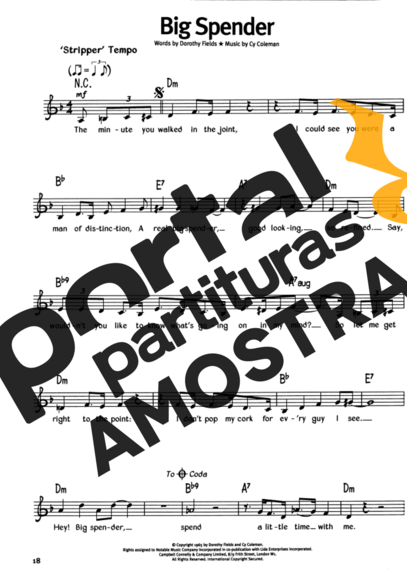 The Real Book Of Blues Big Spender partitura para Gaita