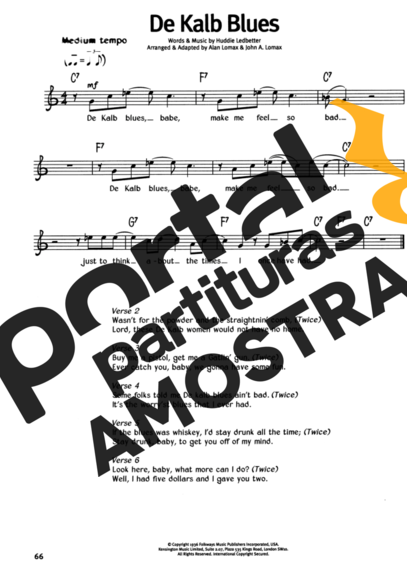The Real Book Of Blues De Kalb Blues partitura para Teclado