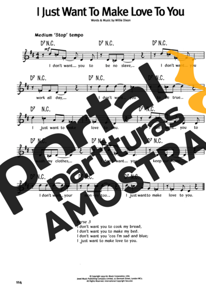 The Real Book Of Blues I Just Want To Make Love To You partitura para Gaita